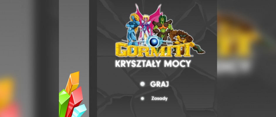 Gormiti Kryształy Mocy to gra dla TeleToon+, w której gracz ma za zadanie dopasować grupy takich samych kryształów. W grze jest kilka fantastycznych efektów specjalnych, jak choćby: zamrożenie, płomienie i pękanie kryształów. 