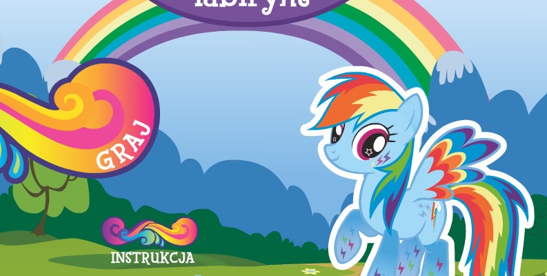 Gra My Little Pony Labirynt Rainbow Dash dla użytkowników strony internetowej MiniMini+. Gracz ma za zadanie przejść przez labirynt i zebrać wszystkie elementy, w możliwie jak najkrótszym czasie.