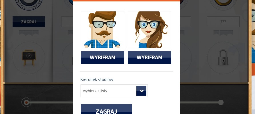 Gra Zostań Magistrem wykonana w technologii html5, w której gracz ma za zadanie odpowiadać na pytania, by następne zagrać w grę, przechodząc przez pięć poziomów trudności. Zadanie polega na tym, by usunąć z planszy jak najwięcej klocków, w tym również kilka specjalnych elementów. W grze został również użyty mechanizm pozwalający[...]